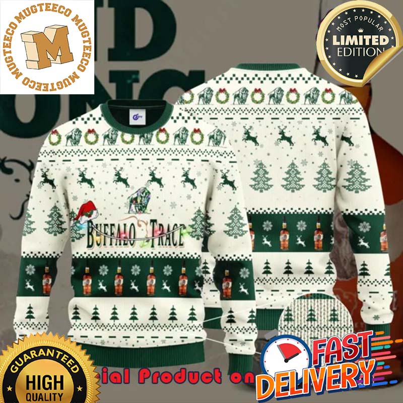 Buffalo Trace Santa Hat Reindeer Ugly Christmas Sweater For Holiday 2023 Xmas Gifts Buffalo Trace Santa Hat Reindeer Ugly Christmas Sweater For Holiday 2023 Xmas Gifts