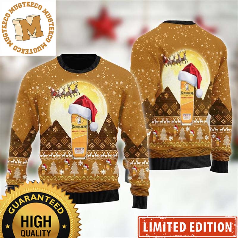 Bundaberg Beer Santa Claus Sleigh Christmas Ugly Sweater 2023 Bundaberg Beer Santa Claus Sleigh Christmas Ugly Sweater 2023