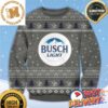 Busch Light HoHoHo With Santa Hat And Christmas Decorations Holiday Ugly Sweater 2023