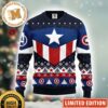 Captain Marvel Suit Knitted Ugly Christmas Sweater Captain Marvel Suit Knitted Ugly Christmas Sweater
