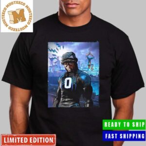 Carolina Panthers Across The Panther Verse Brian Burns Spider Man Across The Spider Verse Style Unisex T-Shirt