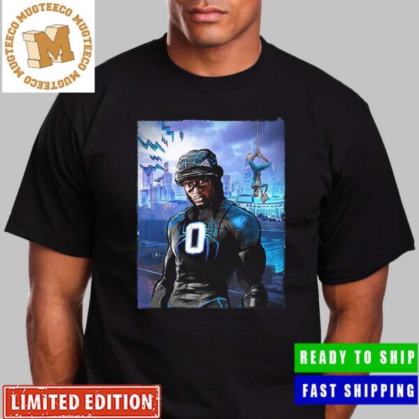 Carolina Panthers Across The Panther Verse Brian Burns Spider Man Across The Spider Verse Style Unisex T-Shirt Carolina Panthers Across The Panther Verse Brian Burns Spider Man Across The Spider Verse Style Unisex T-Shirt