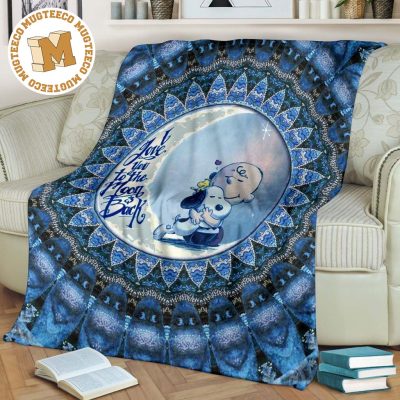 Charlie And Snoopy Fleece Blanket I Love You To The Moon And Back Charlie And Snoopy Fleece Blanket I Love You To The Moon And Back