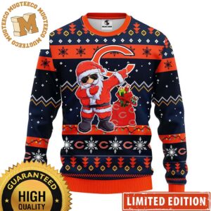 Chicago Bears Dabbing Santa Claus NFL Christmas Ugly Sweater 2023 Holiday Gifts