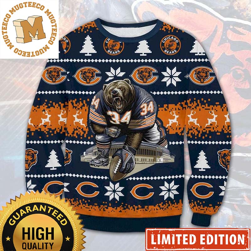 Chicago Bears Mascot Gift For Fan NFL 2023 Holiday Gifts Ugly Sweater Christmas Chicago Bears Mascot Gift For Fan NFL 2023 Holiday Gifts Ugly Sweater Christmas