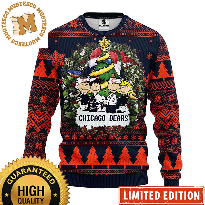 Chicago Bears Snoopy Dog Charlie Brown The Peanuts 2023 Holiday Gifts Christmas Ugly Sweater Chicago Bears Snoopy Dog Charlie Brown The Peanuts 2023 Holiday Gifts Christmas Ugly Sweater