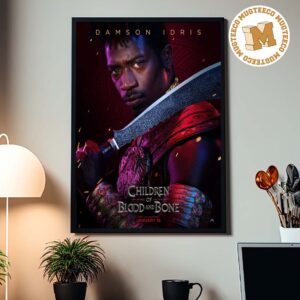 Children of Blood and Bone Inan Character Poster In Theatres On January 15 2027 Home Decor Poster Canvas