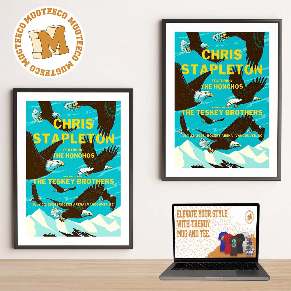 Chris Stapleton Vancouver BC Event Poster At Rogers Arena On July 22 2026 Home Decor Poster Canvas Chris Stapleton Vancouver BC Event Poster At Rogers Arena On July 22 2026 Home Decor Poster Canvas