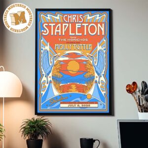 Chris Stapleton 2026 Event Poster At  Shoreline Amphitheatre In Mountain View California On July 8 2026 Home Decor Poster Canvas