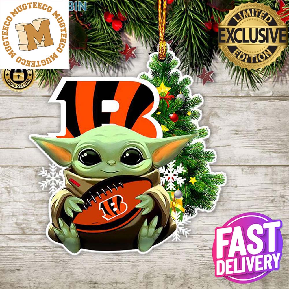 Cincinnati Bengals Baby Yoda NFL Christmas Tree Decorations Ornament Cincinnati Bengals Baby Yoda NFL Christmas Tree Decorations Ornament
