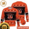 Cincinnati Bengals Fooball Field Custom Name And Number Ugly Christmas Sweater Cincinnati Bengals Fooball Field Custom Name And Number Ugly Christmas Sweater