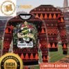 Cincinnati Bengals Snoopy Christmas Light Up Knitting Orange Custom Name Ugly Christmas Sweater