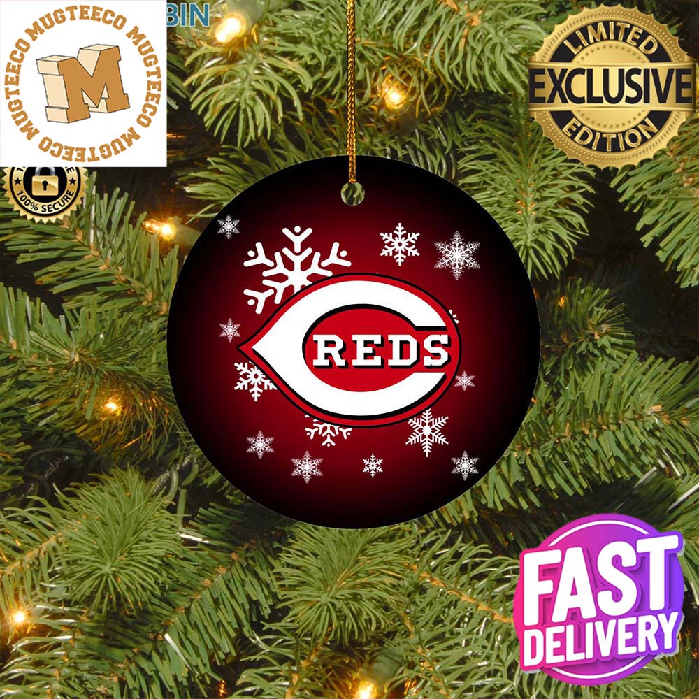 Cincinnati Reds MLB Xmas Gifts For Fan Christmas Tree Decorations Ornament Cincinnati Reds MLB Xmas Gifts For Fan Christmas Tree Decorations Ornament