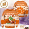 Ciroc Vodka Christmas Lights And Santa Hat Reindeer Snowy Night Knitting Pattern White And Blue Holiday Ugly Sweater Ciroc Vodka Christmas Lights And Santa Hat Reindeer Snowy Night Knitting Pattern White And Blue Holiday Ugly Sweater