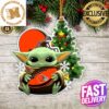 Cleveland Browns Baby Yoda NFL Christmas Decorations Ceramic Ornament Cleveland Browns Baby Yoda NFL Christmas Decorations Ceramic Ornament