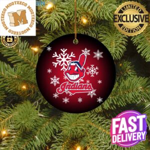 Cleveland Indians MLB Merry Christmas Decorations Ornament