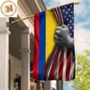 Cross Behind American Flag Garden Flag Outdoor Decor 2 Sides Garden House Flag Cross Behind American Flag Garden Flag Outdoor Decor 2 Sides Garden House Flag