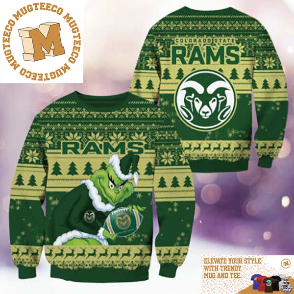Colorado State Rams NCAA Grinch Funny Xmas 2023 Gift For Holiday Ugly Christmas Sweater Colorado State Rams NCAA Grinch Funny Xmas 2023 Gift For Holiday Ugly Christmas Sweater