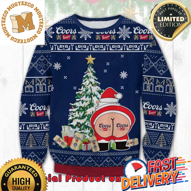 Coors Banquet Santa Kissmyass Funny Snowflakes Ugly Christmas Sweater For Holiday 2023 Xmas Gifts Coors Banquet Santa Kissmyass Funny Snowflakes Ugly Christmas Sweater For Holiday 2023 Xmas Gifts