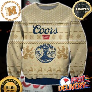 Coors Banquet Snowflake Ugly Christmas Sweater For Holiday 2023 Xmas Gifts