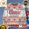Coors Light Banquet Reindeer Snowflakes Christmas Knitting Pattern Blue Holiday Ugly Sweater Coors Light Banquet Reindeer Snowflakes Christmas Knitting Pattern Blue Holiday Ugly Sweater