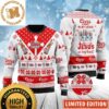 Coors Light Jesus Drinking Messenger Snowflakes Ugly Christmas Sweater For Holiday 2023 Xmas Gifts