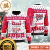 Coors Light Jesus Drinking Messenger Snowflakes Ugly Christmas Sweater For Holiday 2023 Xmas Gifts
