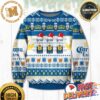 Crown Royal Big Logo Signature Purple Chevron Snowflakes Knitting Christmas Ugly Sweater