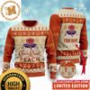 Crown Royal Big Logo With Snowflakes And Reindeer Knitting Pattern Christmas Ugly Sweater 2023