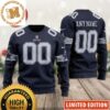 Custom Name Dallas Cowboys Spilled Paint Ugly Sweater Custom Name Dallas Cowboys Spilled Paint Ugly Sweater