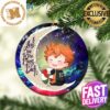 Cute Eevee Pokemon Sleep Night Love You To The Moon And Back Galaxy Christmas Tree Decorations Ornament