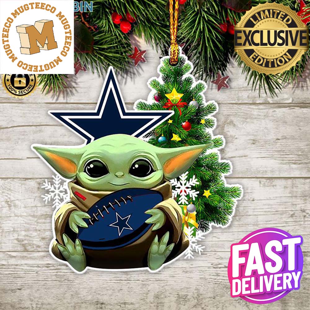 Dallas Cowboy Baby Yoda NFL Christmas Tree Decorations Ornament Dallas Cowboy Baby Yoda NFL Christmas Tree Decorations Ornament