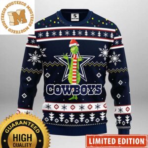 Dallas Cowboys Funny Grinch NFL Christmas Ugly Sweater – Dallas Cowboys Ugly Sweater