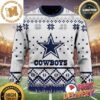 Dallas Cowboys Mickey Player Pattern Disney NFL Custom Name Ugly Christmas Sweaters