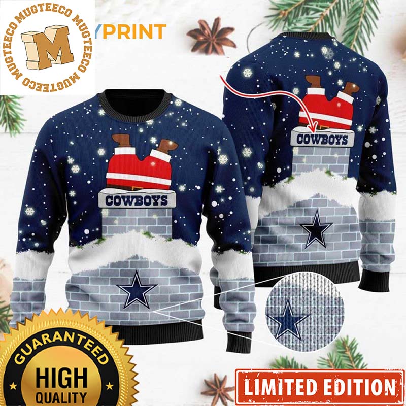 Dallas Cowboys NFL Santa Claus Custom Name Ugly Christmas Sweater - Dallas Cowboys Ugly Christmas Sweater Dallas Cowboys NFL Santa Claus Custom Name Ugly Christmas Sweater - Dallas Cowboys Ugly Christmas Sweater