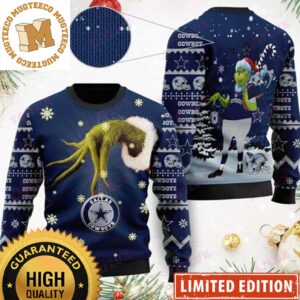 Dallas Cowboys Ornament Grinch Hand Ugly Christmas Sweater – Dallas Cowboys Ugly Sweater