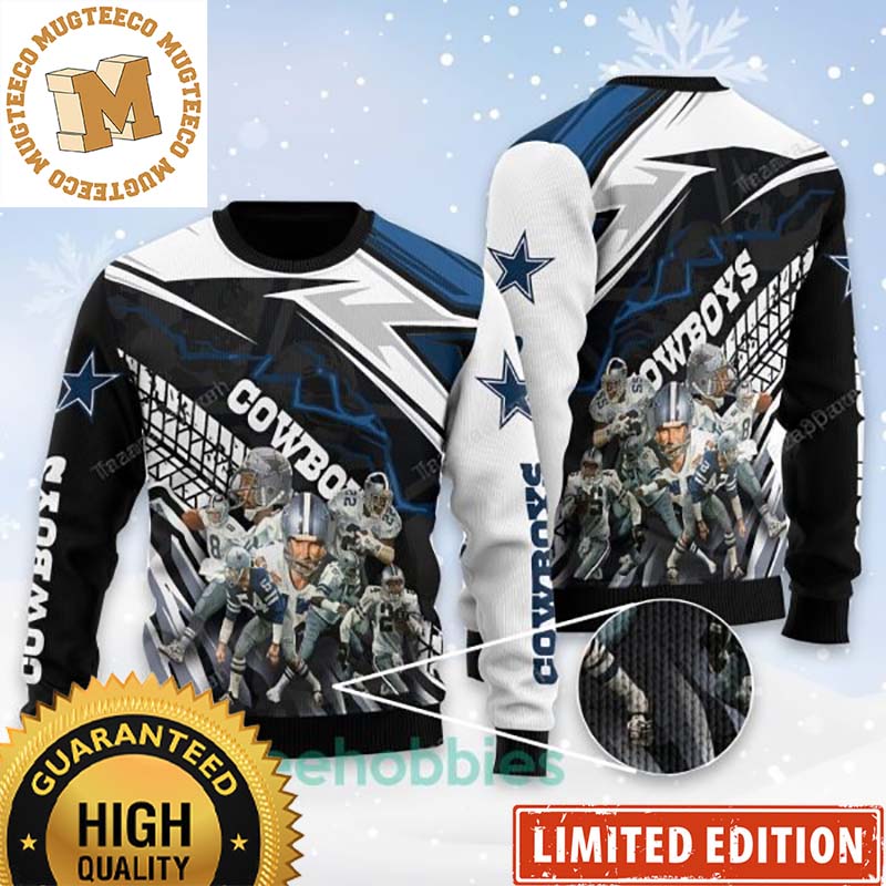 Dallas Cowboys Team NFL Custom Name 2023 Holiday Gifts For Fan Ugly Christmas Sweater Dallas Cowboys Team NFL Custom Name 2023 Holiday Gifts For Fan Ugly Christmas Sweater