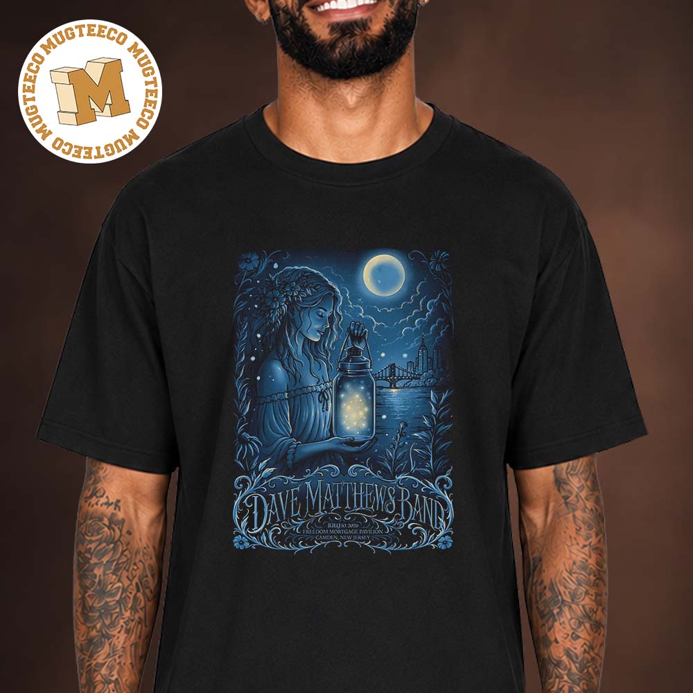 Dave Matthews Band Camden New Jersey 2026 Event Poster At Freedom Mortgage Pavilion On July 10 2026 Unisex T Shirt Dave Matthews Band Camden New Jersey 2026 Event Poster At Freedom Mortgage Pavilion On July 10 2026 Unisex T Shirt