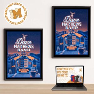 Dave Matthews Band Camden New Jersey Event Poster At Freedom Mortgage Pavilion On July 10 11 2026 Home Decor Poster Canvas