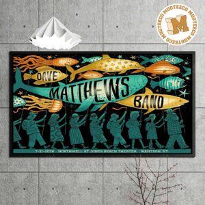 Dave Matthews Band Wantagh NY 2026 Northwell At Jones Beach Theater On July 21 2026 Home Decor Poster Canvas