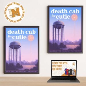 Death Cab For Cutie Bentonville AR 2026 Event Poster At The Momentary On July 25 2026 Home Decor Poster Canvas