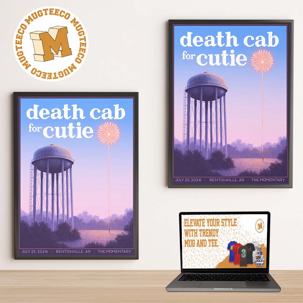 Death Cab For Cutie Bentonville AR 2026 Event Poster At The Momentary On July 25 2026 Home Decor Poster Canvas Death Cab For Cutie Bentonville AR 2026 Event Poster At The Momentary On July 25 2026 Home Decor Poster Canvas