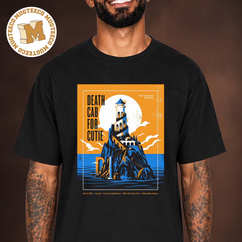 Death Cab For Cutie Indianapolis Indiana 2026 Event Poster At White River State Park On July 12 2026 Unisex T Shirt Death Cab For Cutie Indianapolis Indiana 2026 Event Poster At White River State Park On July 12 2026 Unisex T Shirt