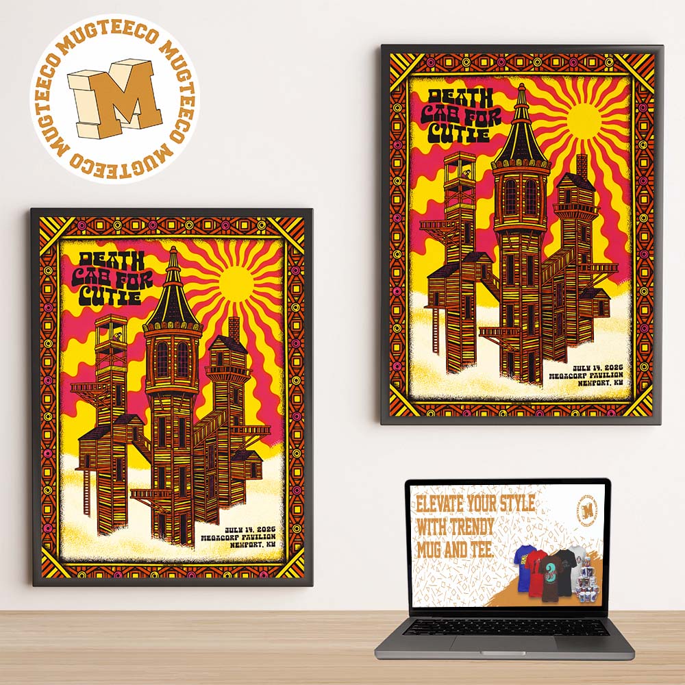Death Cab For Cutie Newport 2026 Event Poster At Megacorp Pavilion On July 14 2026 Home Decor Poster Canvas Death Cab For Cutie Newport 2026 Event Poster At Megacorp Pavilion On July 14 2026 Home Decor Poster Canvas