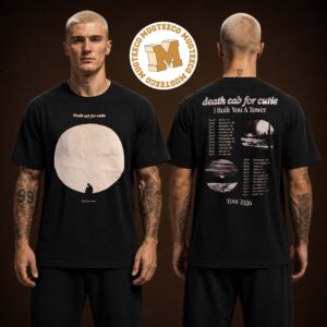 Death Cab For Cutie Tour 2026 Moon Graphic Two Sided Unisex T Shirt