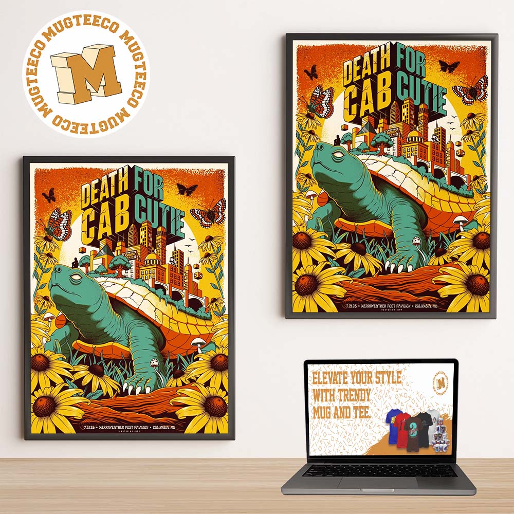 Death For Cab Cutie Columbia MD 2026 Event Poster At Merriweather Post Pavilion On July 21 2026 Home Decor Poster Cavas Death For Cab Cutie Columbia MD 2026 Event Poster At Merriweather Post Pavilion On July 21 2026 Home Decor Poster Cavas