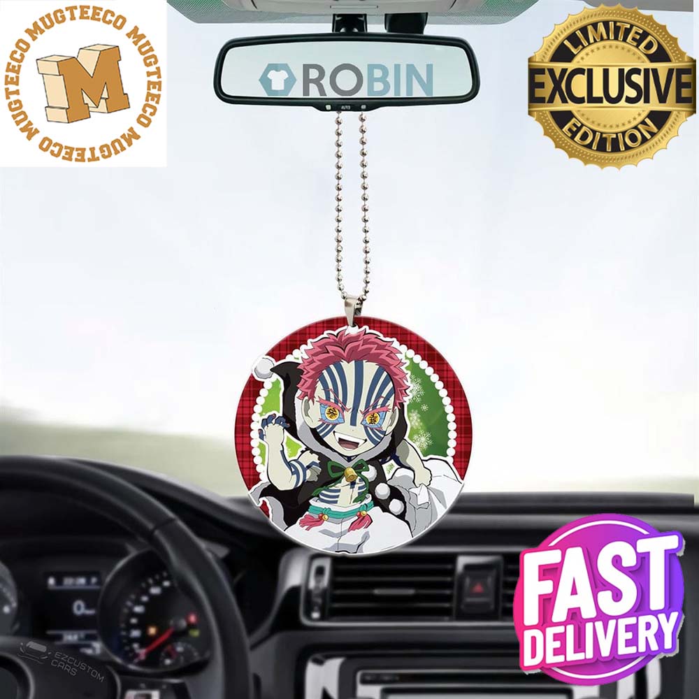 Demon Slayer Akaza Personalized Christmas Car Decorations Ornament Demon Slayer Akaza Personalized Christmas Car Decorations Ornament