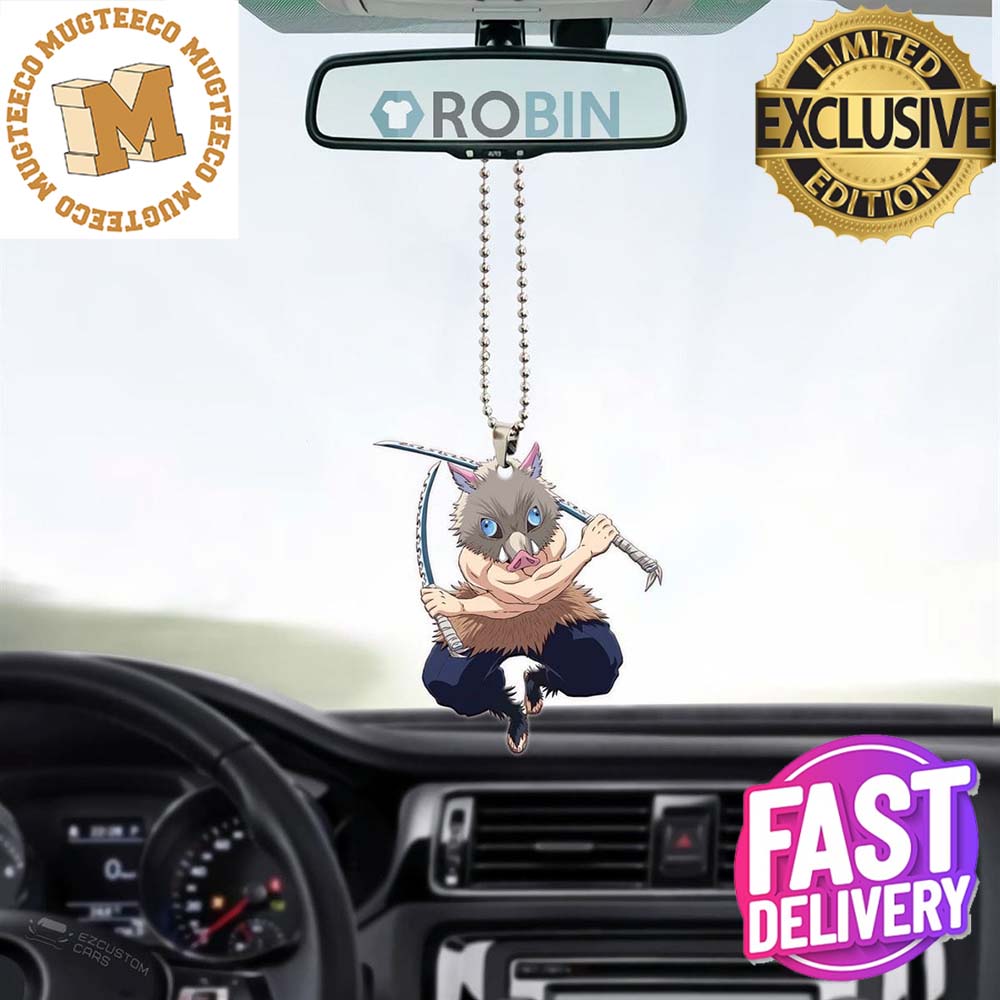 Demon Slayer Inosuke Hashibira Personalized Car Decorations Ornament Demon Slayer Inosuke Hashibira Personalized Car Decorations Ornament