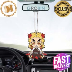 Demon Slayer Kyojuro Rengoku Christmas Car Decorations Ornament