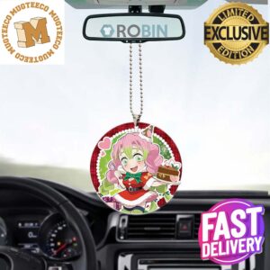 Demon Slayer Mitsuri Kanroji Santa Christmas Car Decorations Ornament